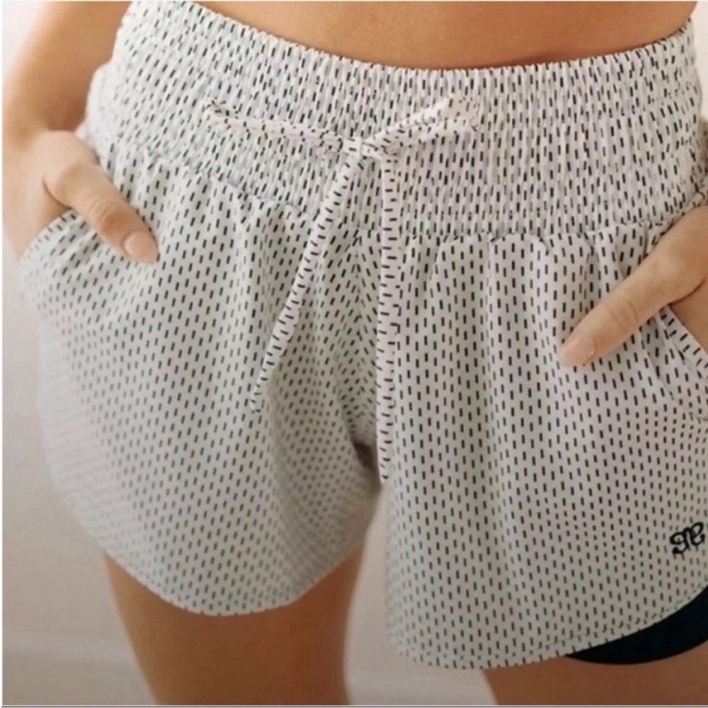 Albion White Dash Lunge Shorts